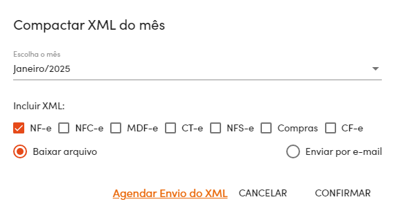 XML do mês