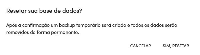 Confirma Reset
