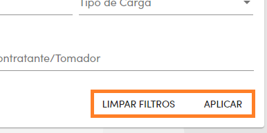 Aplicar limpar filtros