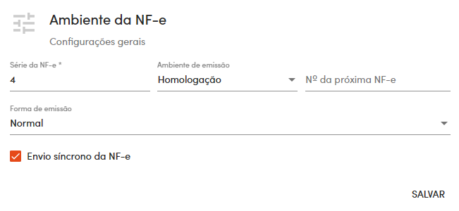 Ambiente da NF-e