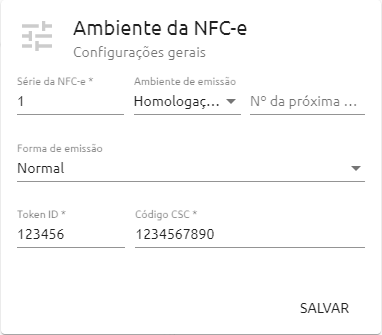 Configurar o ambiente da NFC-e