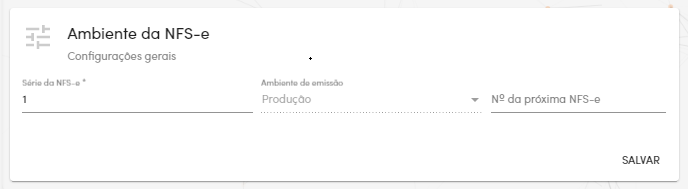 Configuração do ambiente da NFS-e