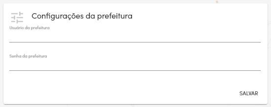 Configurações de preferência da NFS-e