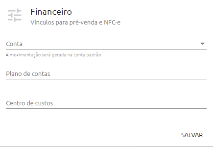 PDV financeiro