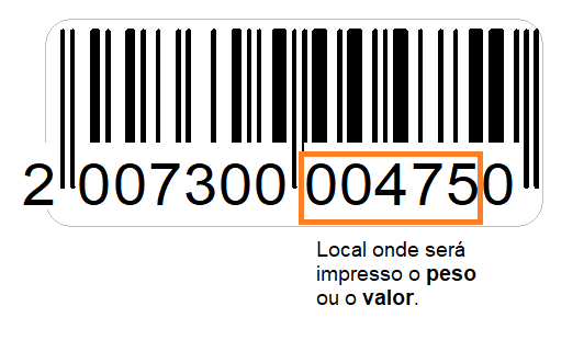 Local onde será impresso o valor