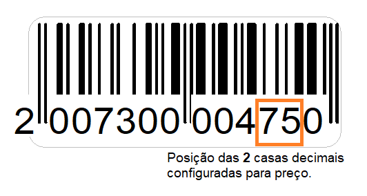 Configuração para preço