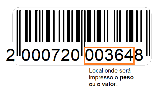 Local onde será impresso o valor