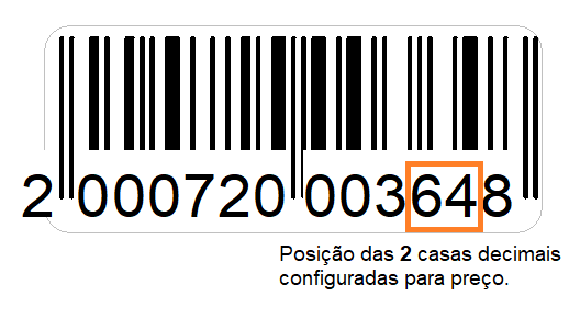 Configuração para preço