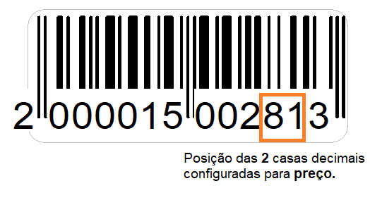 Configuração para preço