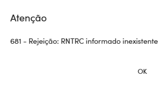 Texto da rejeição